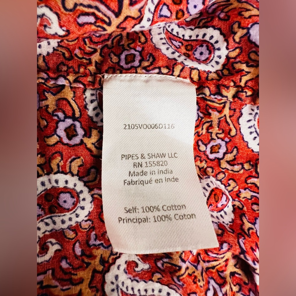 Veronica Beard Jesila Patchwork Paisley Cotton Mini Dress Size M - Picture 5 of 7